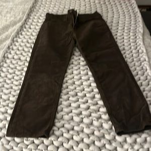 Gap chocolate brown vintage slim high rise corduroy pants size 8 petite worn 2x